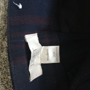 Plaid Loft work pants sz 00p